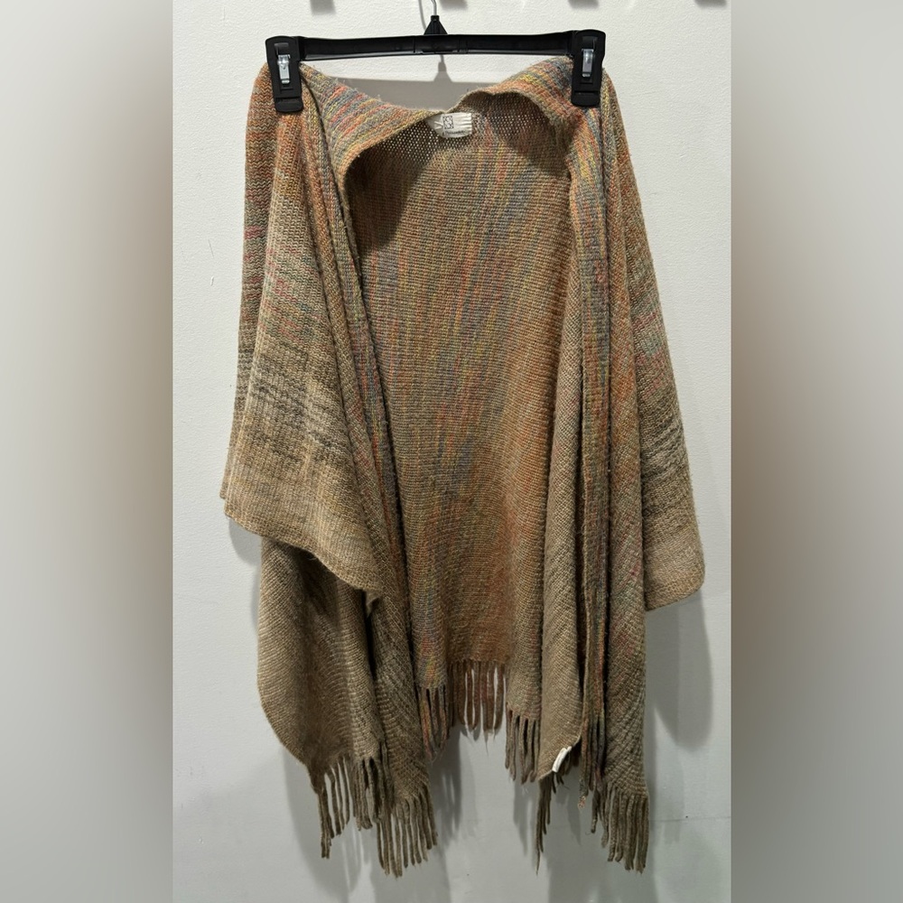 2/$20 Pretty Persuasions fringed shawl one size colorful - Picture 2 of 6